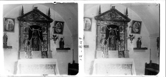 Vista interior de la capella de Sant Joan als Prats de Rei