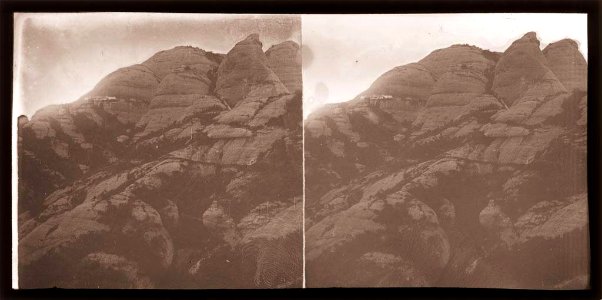 Vista parcial de la muntanya de Montserrat (AFCEC BORDAS X 171)