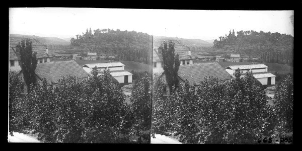 Vista parcial de Sant Julià de Vilatorta amb teulades en primer terme