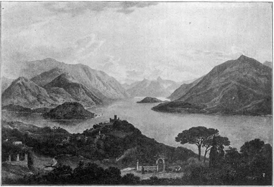 Vittorio Adami, Varenna e Monte di Varenna (1927) (page 385 crop)