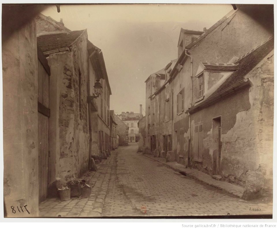 Vitry, vieille rue.Atget Eugène btv1b10518529v 1