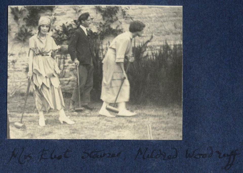 Vivienne (Vivien) Eliot (née Haigh-Wood), Peter Stainer, Mildred Woodruff by Lady Ottoline Morrell
