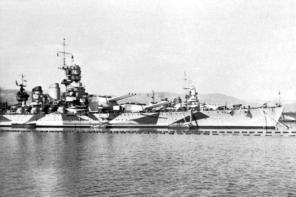 Vittorio Veneto and Littorio. La Spezia, March 1943