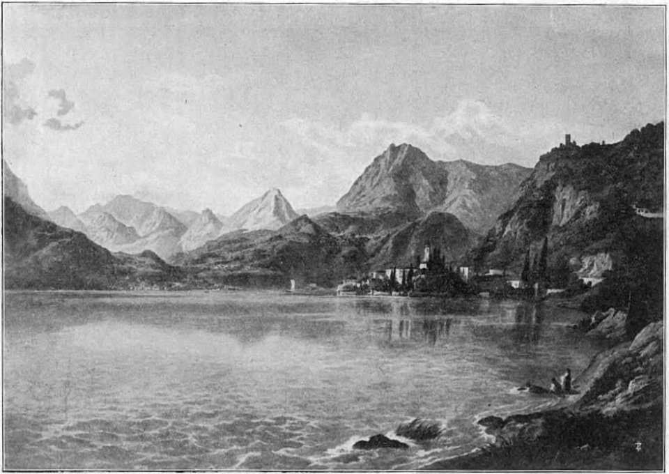 Vittorio Adami, Varenna e Monte di Varenna (1927) (page 384 crop)