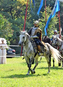 Middle ages historical representation lance