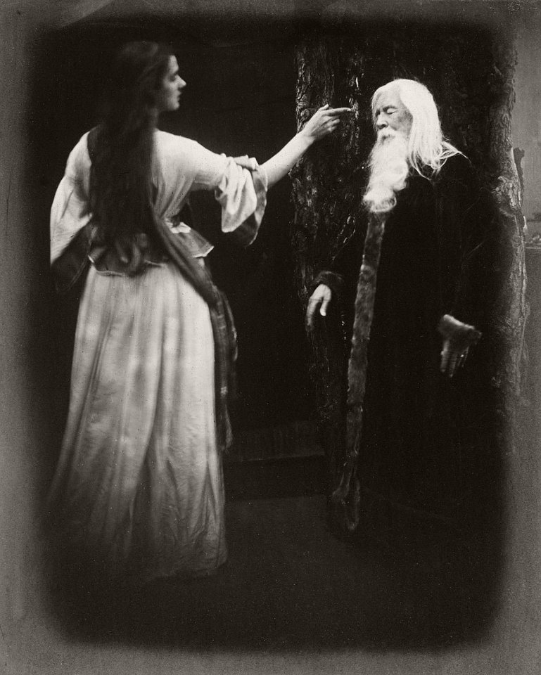 Vivien and Merlin by Julia Margaret Cameron