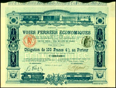 Voies Ferrees Economiques 1903