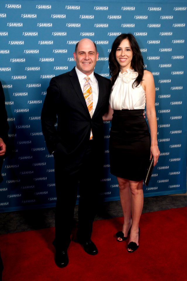 Voice Award Winners Matthew Weiner and Erin Levy on the Red Carpet (6240593511)