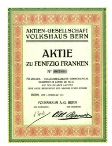 Volkshaus Bern 1916