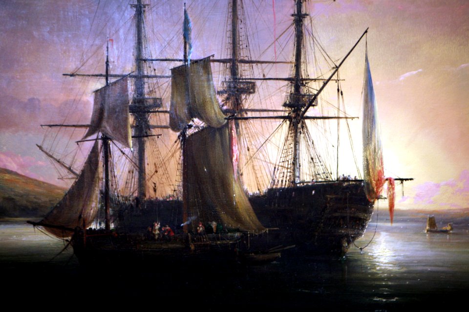 Voiliers à-L'aube en rade de Brest-Jules Noël mg 8253