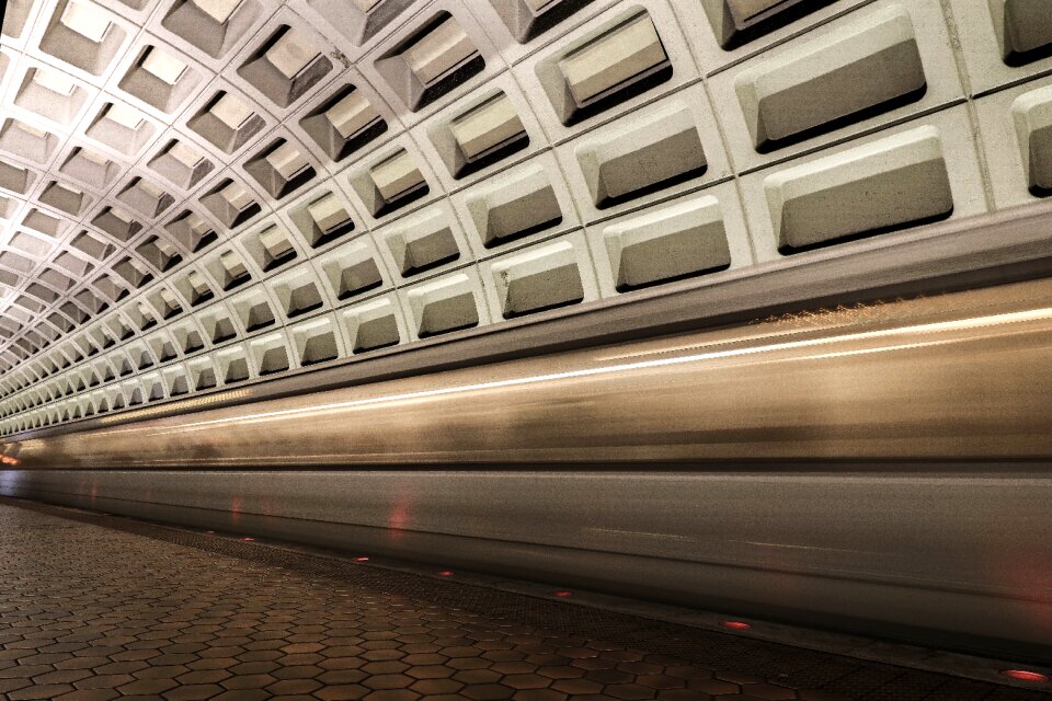 Tunnel bricks concrete photo