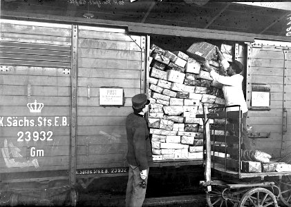 Vollgeladener deutscher Eisenbahnwagen - CH-BAR - 3240155