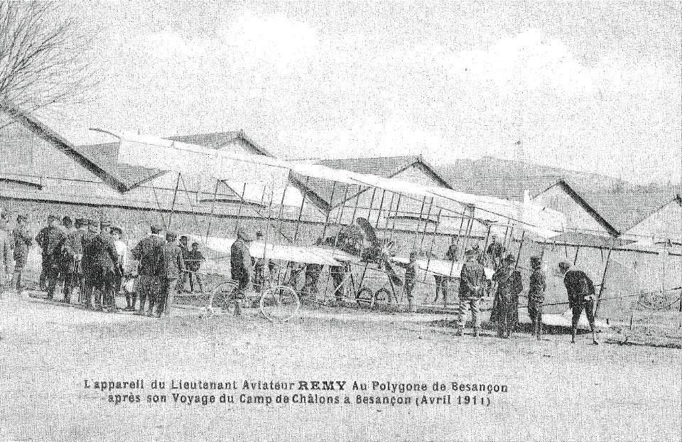Vol Mourmelon Besançon avril 1911 Remy