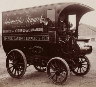 Voiture de livraison Peugeot de 1902
