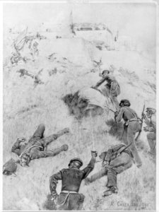 Voltigeurs and infantry - Assault of Chapultepec, 12 September 1847 LCCN2002697711