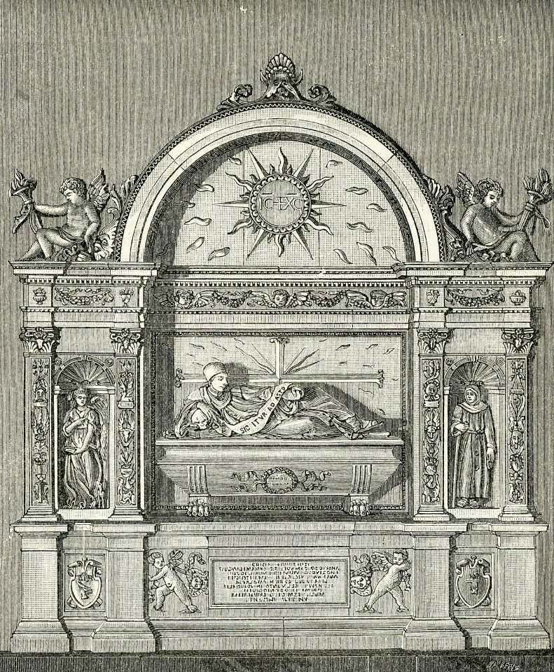 Volterra Chiesa di San Lino monumento al Ven Raffaele Maffei