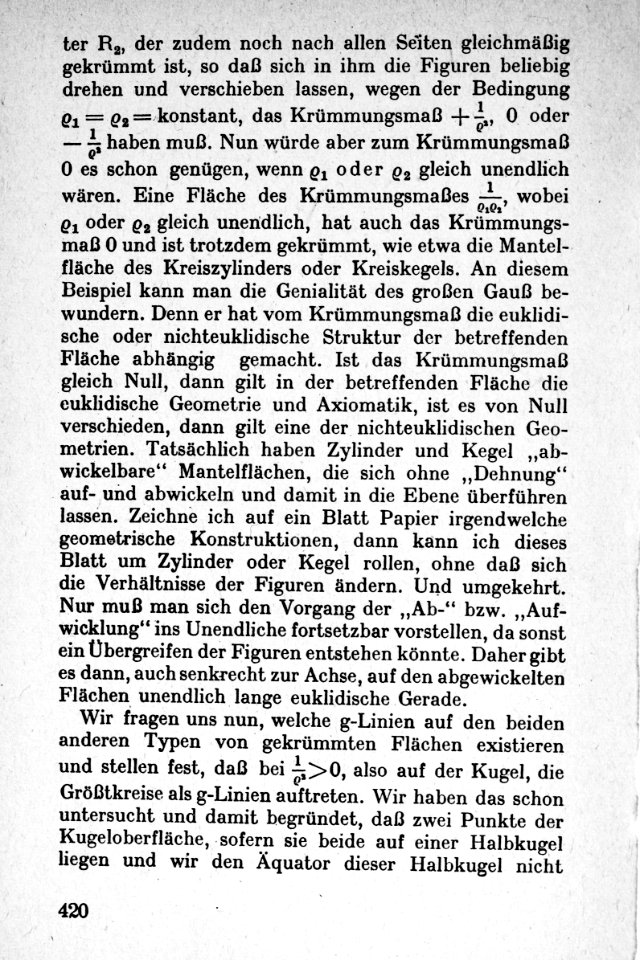 Vom Punkt zur Vierten Dimension Seite 420