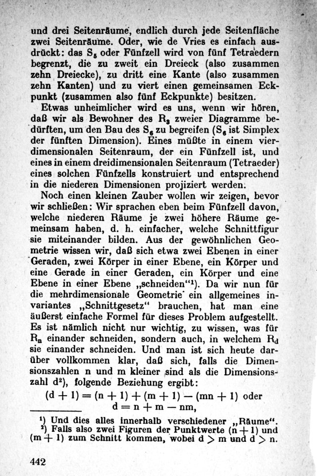 Vom Punkt zur Vierten Dimension Seite 442