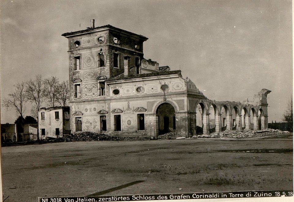 Von Italien.zerstörtes Schloss des Grafen Corinaldi in Torre di Zuino 18.5.18. (BildID 15618762)