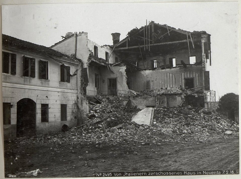 Von Italienern zerschossenes Haus in Noventa 7.2.18. (BildID 15614698)