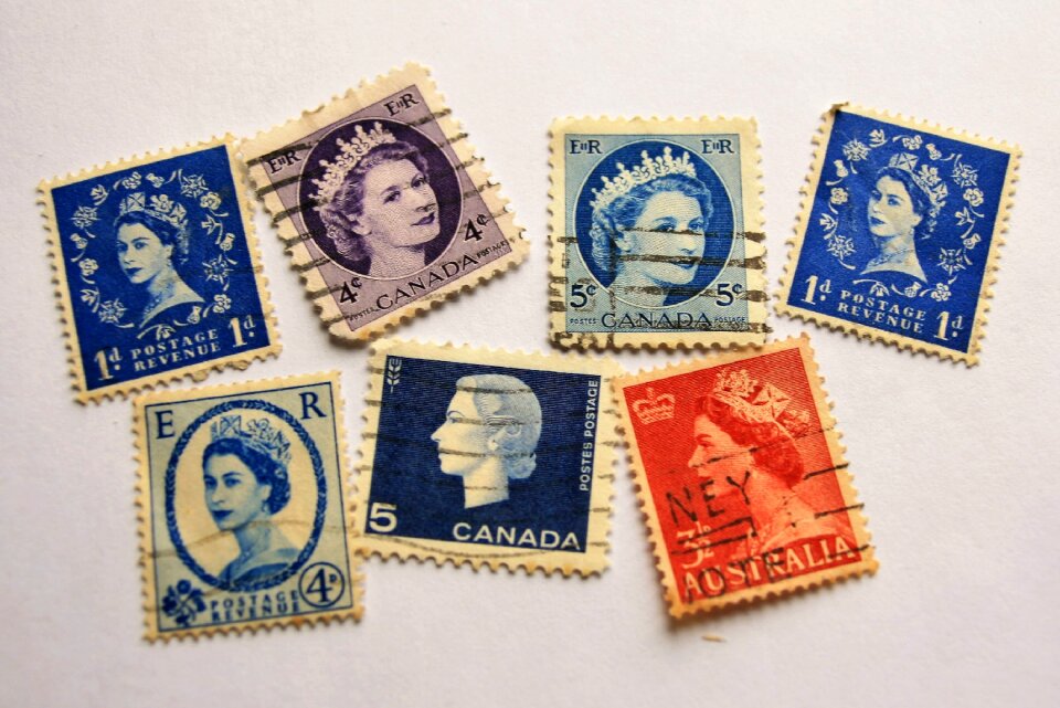 Monarchy old postage stamp
