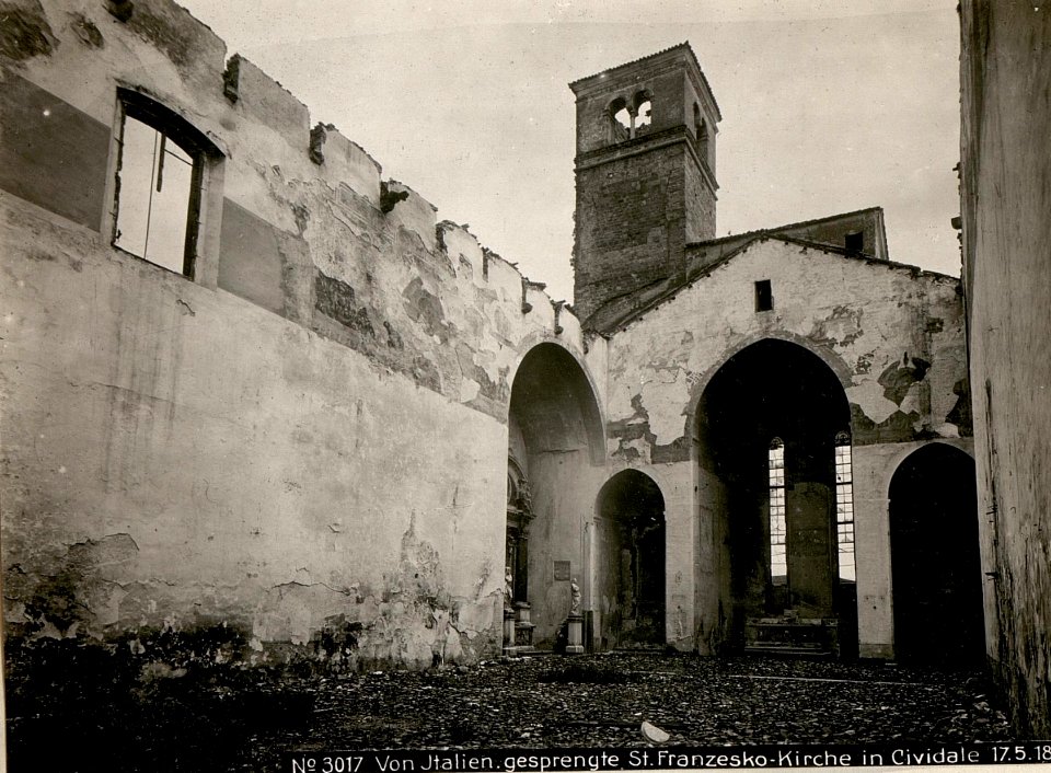 Von Italien.gesprengte St.Franzesko-Kirche in Cividale 17.5.18. (BildID 15618755)