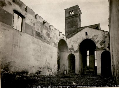 Von Italien.gesprengte St.Franzesko-Kirche in Cividale 17.5.18. (BildID 15618755)