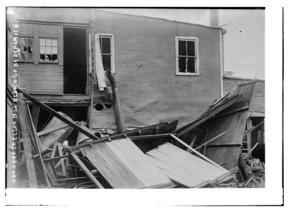Von Spreckelson Mill blown up by dynamite LCCN2014689144