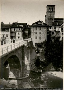 Von österr.ung.Truppen neu erbaute Ponte del Diavolo in Cividale 22.7.18 (BildID 15620850)