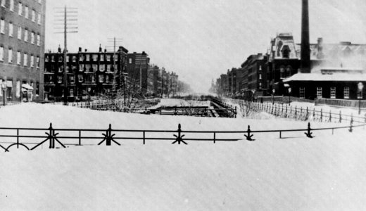 Voorhees, Charles H. - Park Avenue während des Schneesturms von 1888 (Zeno Fotografie)