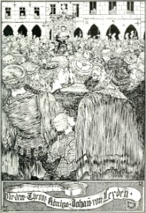 Vor dem Throne Königs Johan von Leyden