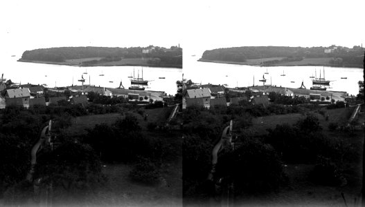 Vordingborg, udsigt fra Gåsetårnet mod Oringe, 1908-1910