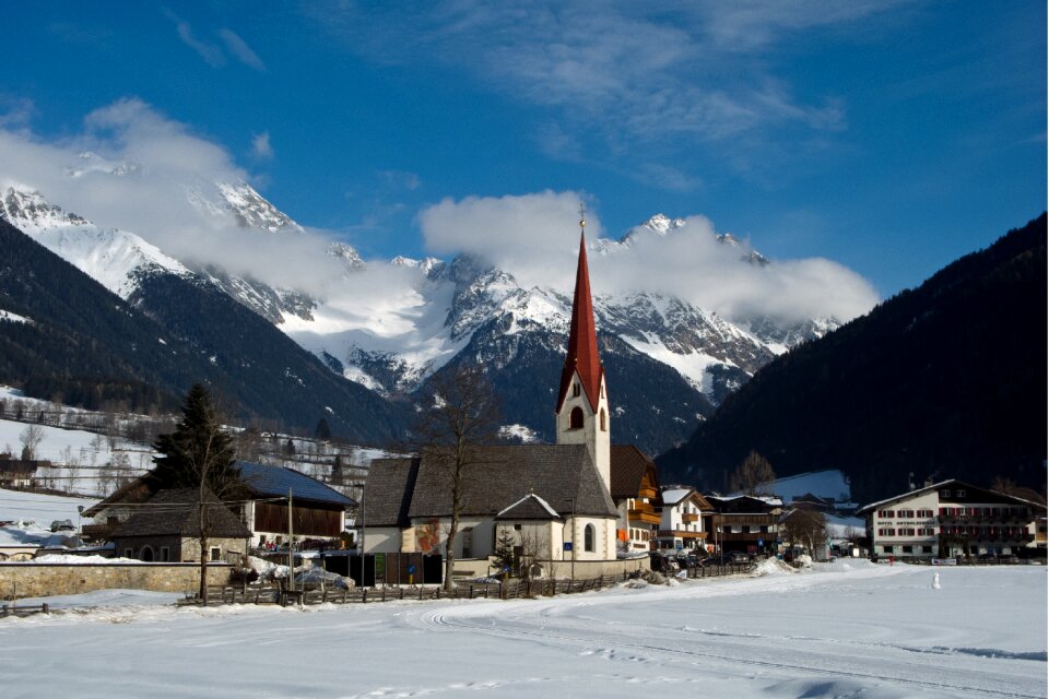 Mountain winter panorama