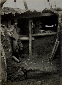 Vorgeschobener Stützpunkt. F.J.Baon Nro.28. LOPUSZNO, 30.1.1916. (BildID 15453873)