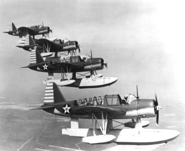 Vought OS2U Kingfishers in flight c1942