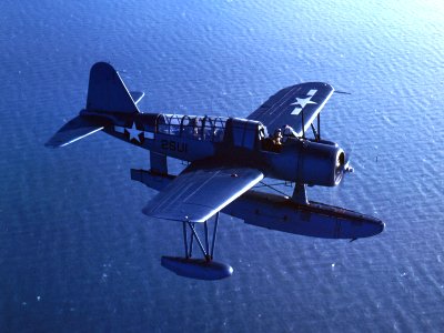 Vought OS2U Kingfisher in flight, circa in 1944 (80-G-K-15959)