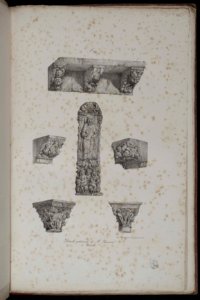 Voyages pittoresques et romantiques dans l'ancienne France. Languedoc. Volume 1. P. 29. Détails extérieurs de St. Saturnin. Toulouse. - FRAC31555 38Fi10 46
