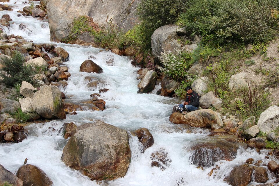 Waterfall river himachal