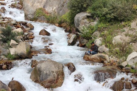 Waterfall river himachal