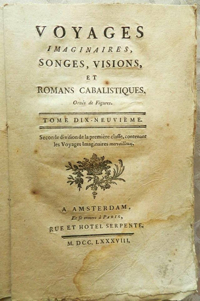 Voyages imaginaires, songes, visions et romans cabalistiques - tome 19