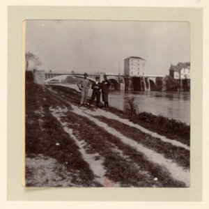 Voyages d'une famille parisienne Avril 1897 - Ancien pont de Poissy - p9-02