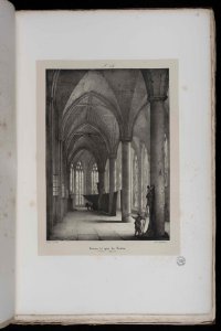 Voyages pittoresques et romantiques dans l'ancienne France. Languedoc. Volume 1. P. 13. Interieur de l'église des Jacobins. Toulouse - Languedoc. - FRAC31555 38Fi10 18
