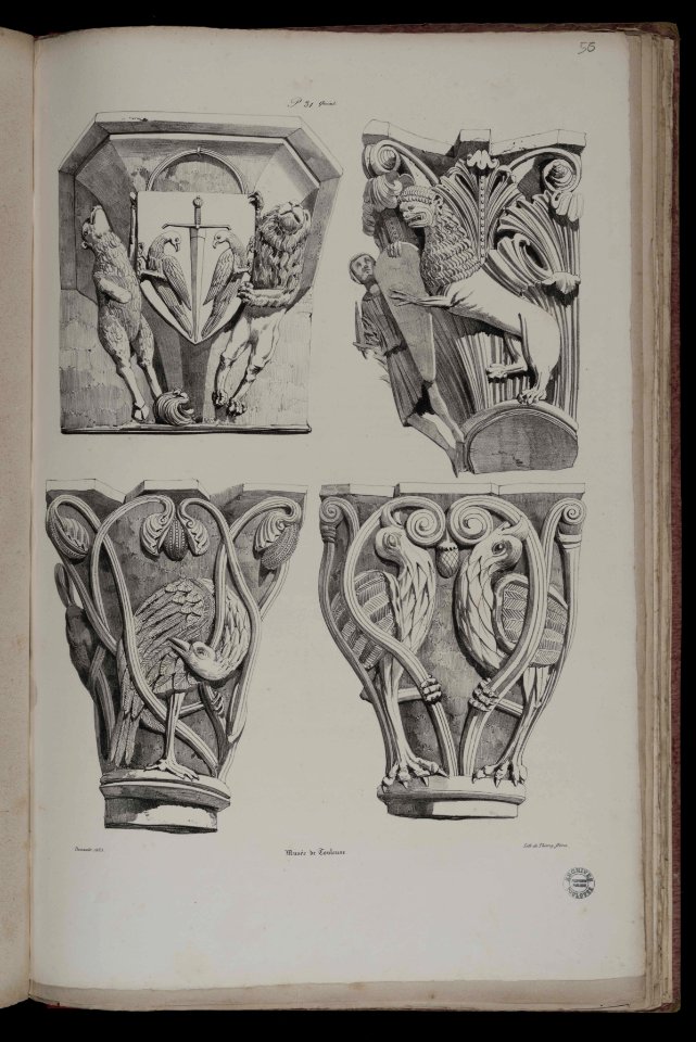 Voyages pittoresques et romantiques dans l'ancienne France. Languedoc. Volume 1. P. 31 quint. Musée de Toulouse. - FRAC31555 38Fi10 56