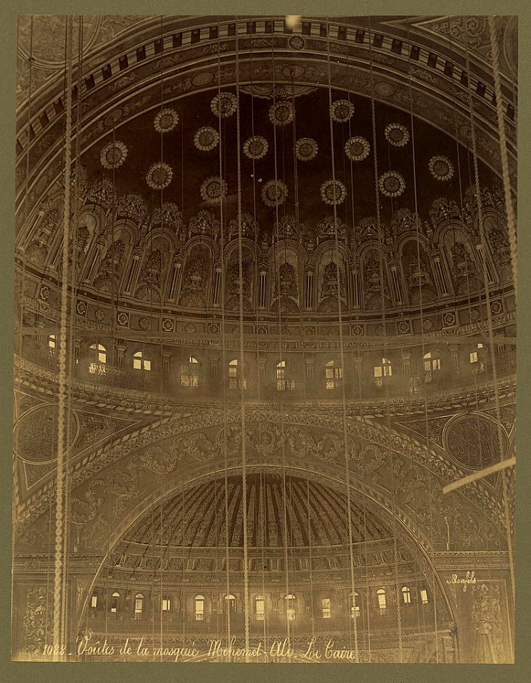 Voûtes de la mosquée Mehemet-Ali. Loi Caire - Bonfils. LCCN2004668123