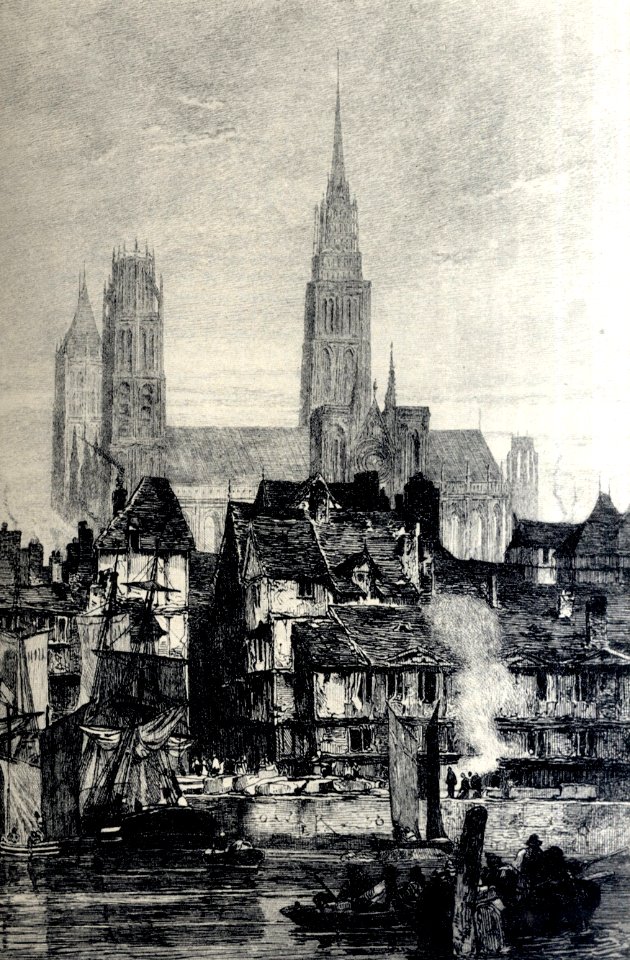 Vue de la cathédrale avant 1822