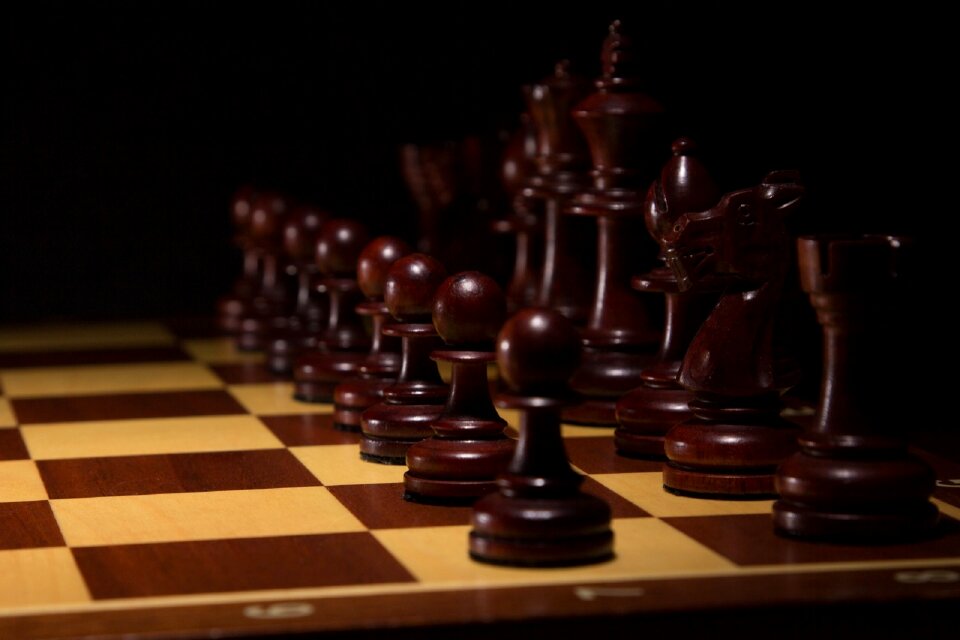 Black figures checkerboard