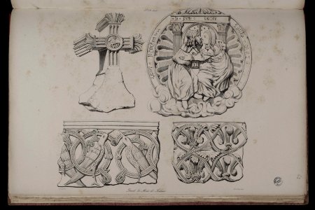 Voyages pittoresques et romantiques dans l'ancienne France. Languedoc. Volume 1. P. 32. Sext. Détails du Musée de Toulouse. - FRAC31555 38Fi10 62