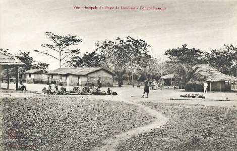 Vue principale du poste de Loudima-Congo Français
