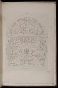 Voyages pittoresques et romantiques dans l'ancienne France. Languedoc. Volume 1. Pl. 28 quart. Bas-reliefs de l'hôtel Maynier. (Lasborde). Languedoc. - FRAC31555 38Fi10 45