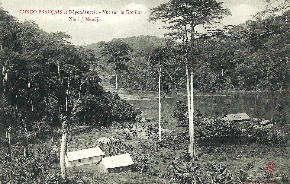 Vue sur le Kouilou Niari à Mandji (Congo Français et Dépendances)